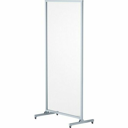 LORELL Protective Screen, w/Casters, Glass, 36inx1/4inx78in, CL LLR55673